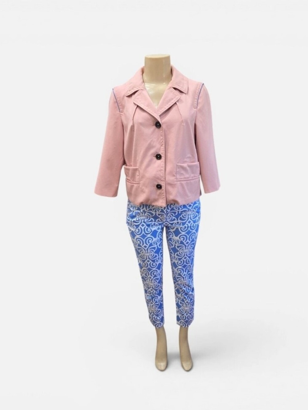 MARNI Pink Cotton Short Jacket Blazer Coat Size 36 IT 0 2 US Made In Italy